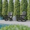 Flash Furniture Gray Adirondack Rocking Chairs with Cupholder, 2PK 2-LE-HMP-1045-31-GY-GG - alternate 10
